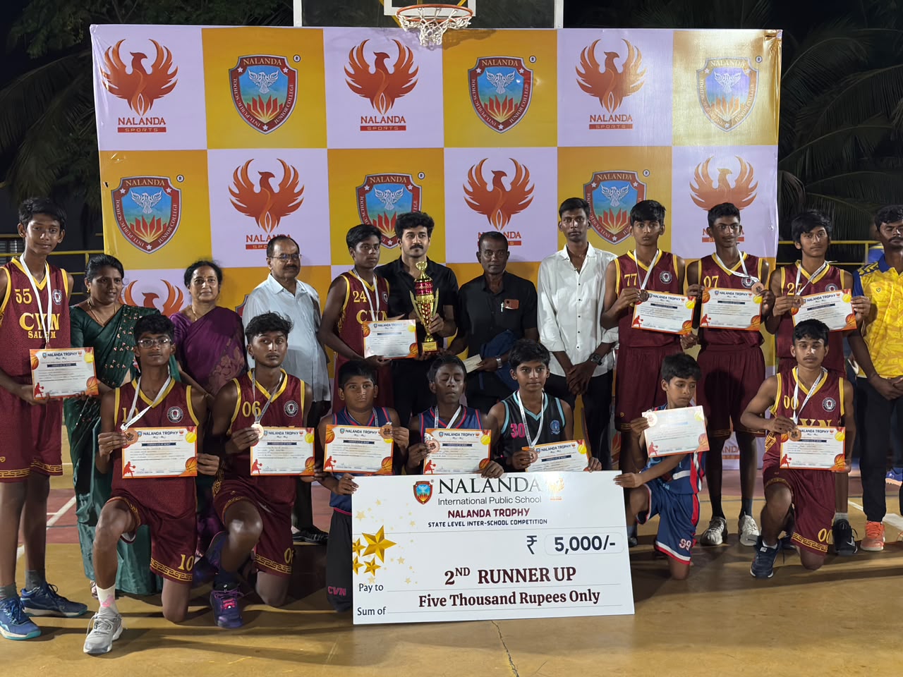 Basketball Team Secures Runner-Up Position